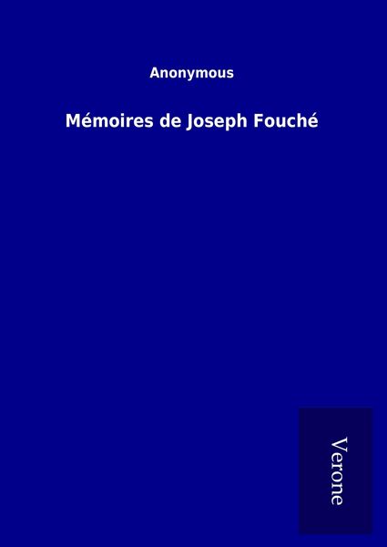 Produktbild: M&eacute;moires de Joseph Fouch&eacute;