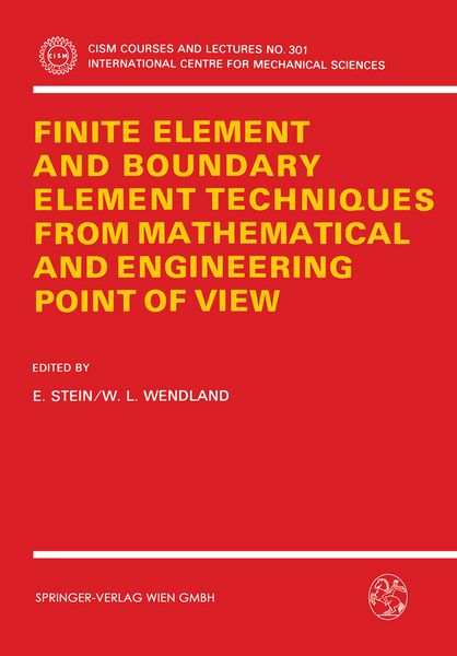 Produktbild: Finite Element and Boundary Element Techniques from Mathematical and Engineering Point of View