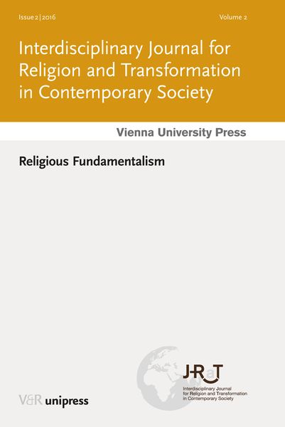 Produktbild: Religious Fundamentalism (J-RaT Jg. 2 Heft 2)
