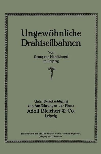 Produktbild: Ungew&ouml;hnliche Drahtseilbahnen