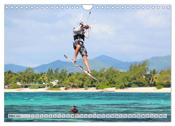 Produktbild: Kitesurfen - Action pur (Wandkalender 2026 DIN A4 quer), CALVENDO Monatskalender