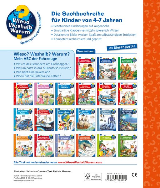 Produktbild: Wieso? Weshalb? Warum? Sonderband - Mein ABC der Fahrzeuge
