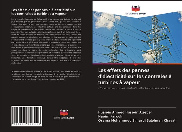 Produktbild: Les effets des pannes d'&eacute;lectricit&eacute; sur les centrales &agrave; turbines &agrave; vapeur