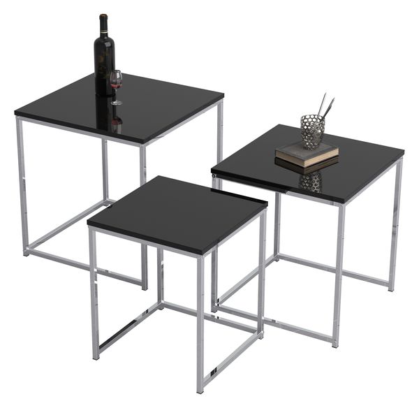 Produktbild: 3-tlg. Set Beistelltisch Couchtisch Sofatisch