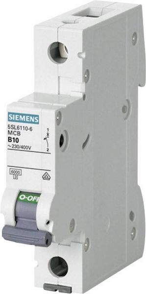 Siemens 5SL6110-7 Leitungsschutzschalter 1polig 10A 230 V, 400V