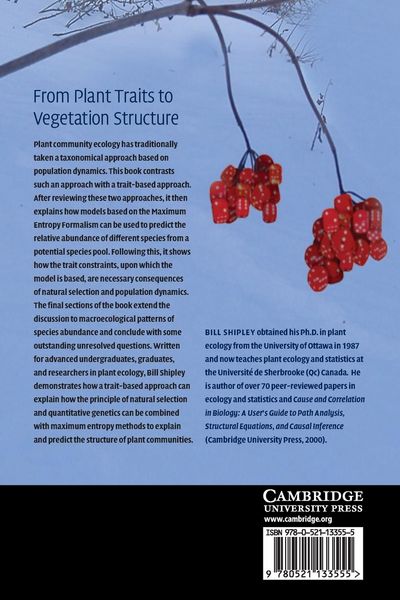 Produktbild: From Plant Traits to Vegetation Structure