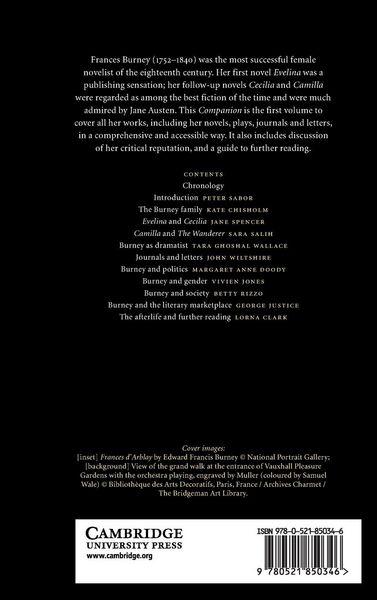 Produktbild: The Cambridge Companion to Frances Burney