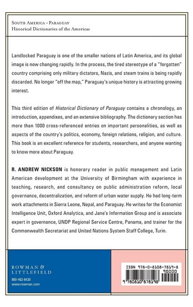 Produktbild: Historical Dictionary of Paraguay