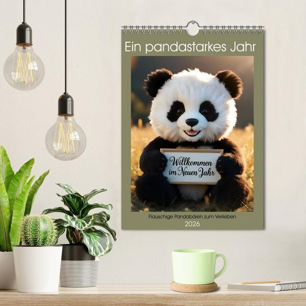 Produktbild: Ein pandastarkes Jahr - Flauschige Pandab&auml;ren zum Verlieben (Wandkalender 2026 DIN A4 hoch), CALVENDO Monatskalender