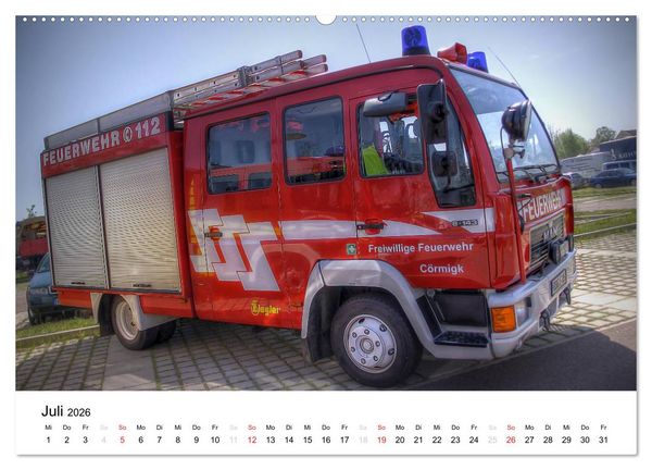 Produktbild: Feuerwehr im Bernburger Land (Wandkalender 2026 DIN A2 quer), CALVENDO Monatskalender