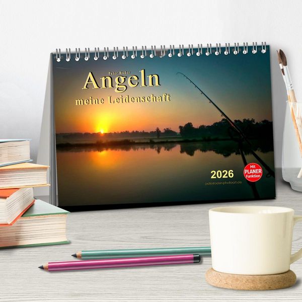 Produktbild: Angeln - meine Leidenschaft (Tischkalender 2026 DIN A5 quer), CALVENDO Monatskalender