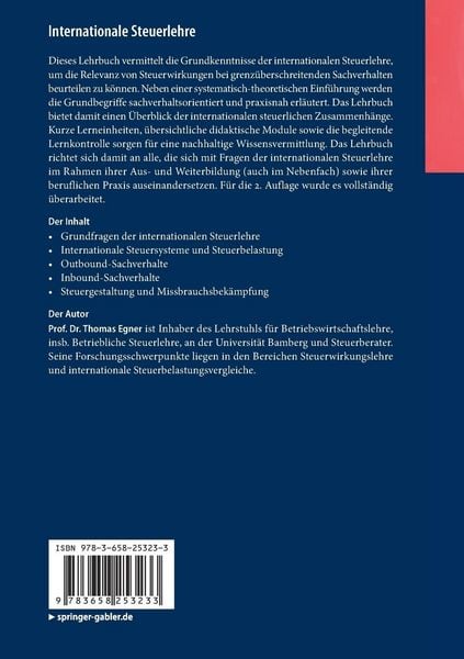 Produktbild: Internationale Steuerlehre
