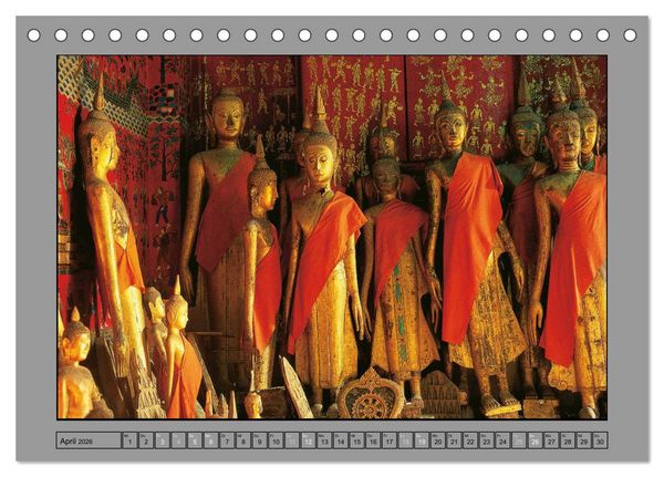 Produktbild: S&Uuml;DOSTASIEN Im Reich des Buddha (Tischkalender 2026 DIN A5 quer), CALVENDO Monatskalender