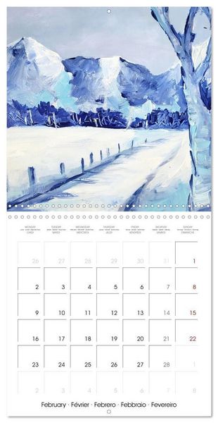 Produktbild: Winter paintings (Wall Calendar 2026 12 &times; 12 Inch) CALVENDO 12 Month Wall Calendar