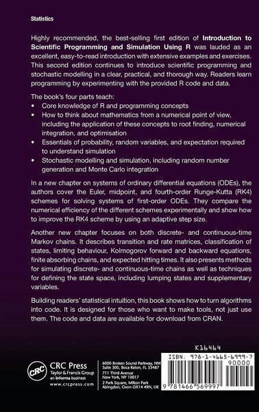 Produktbild: Introduction to Scientific Programming and Simulation Using R