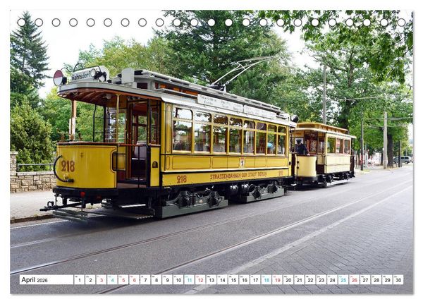 Produktbild: Tram historisch (Tischkalender 2026 DIN A5 quer), CALVENDO Monatskalender