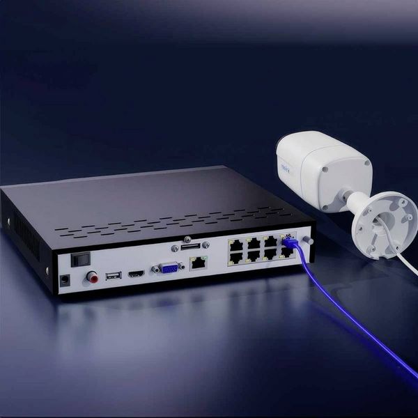 Produktbild: Reolink NVS8-8MB4 LAN IP-&Uuml;berwachungskamera-Set 8-Kanal mit 4 Kameras 3840 x 2160 Pixel
