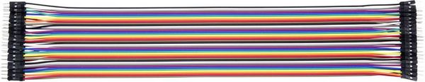 Produktbild: Renkforce JKMM403 Jumper-Kabel Arduino, Banana Pi, Raspberry Pi&reg; [40x Drahtbr&uuml;cken-Stecker - 40x Drahtbr&uuml;cken-Stecker] 30.00 cm Bunt