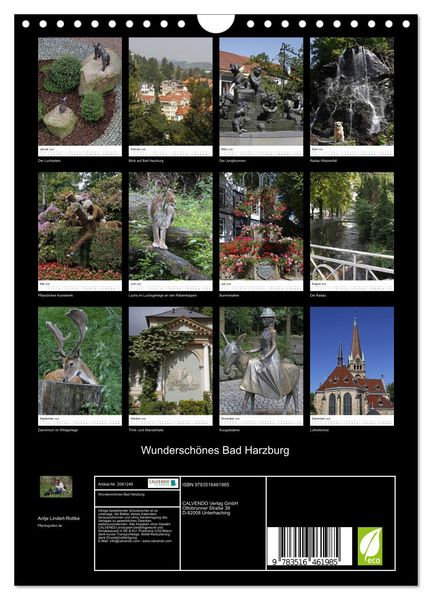 Produktbild: Wundersch&ouml;nes Bad Harzburg (Wandkalender 2026 DIN A4 hoch), CALVENDO Monatskalender