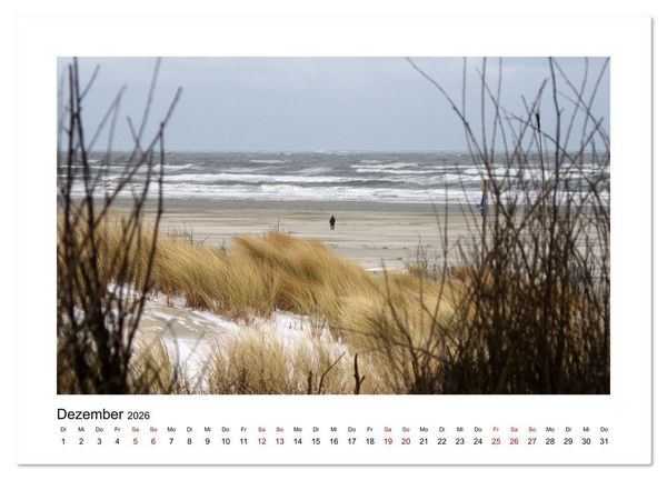 Produktbild: Juist Strandmomente (Wandkalender 2026 DIN A3 quer), CALVENDO Monatskalender