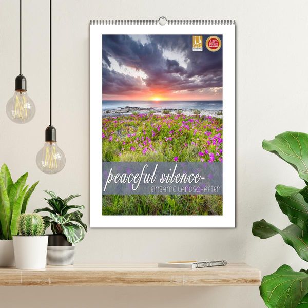 Produktbild: peaceful silence - einsame Landschaften (Wandkalender 2026 DIN A2 hoch), CALVENDO Monatskalender