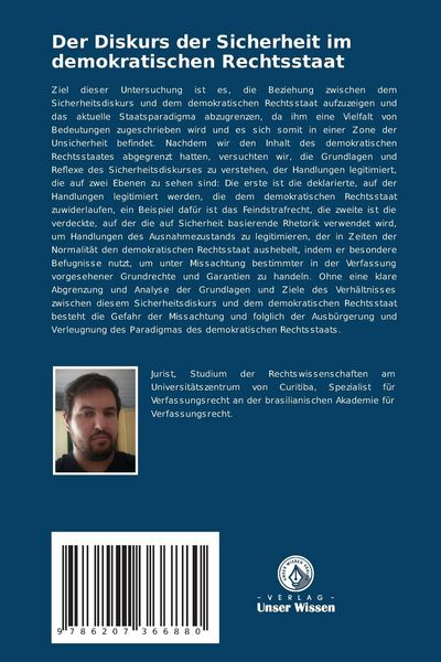 Produktbild: Der Diskurs der Sicherheit im demokratischen Rechtsstaat