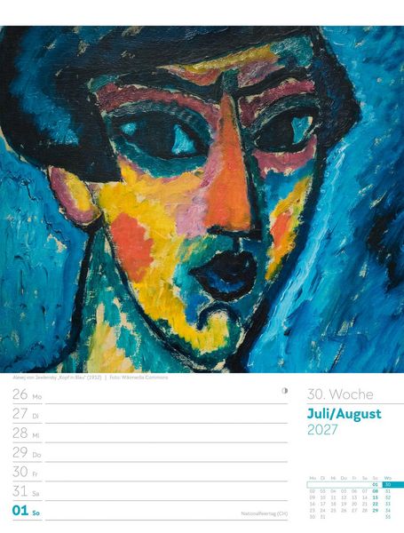 Produktbild: Kunstwelt Wochenplaner Kalender 2027 | Impressionismus und Klassische Moderne