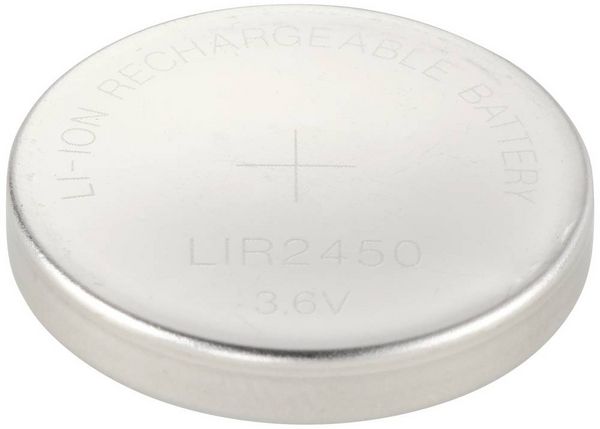 Produktbild: VOLTCRAFT LIR2450 Knopfzellen-Akku LIR2450 Lithium 120 mAh 3.6V 1St.