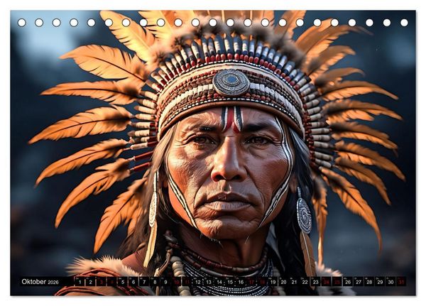 Produktbild: Im weiten Land der Indianer (Tischkalender 2026 DIN A5 quer), CALVENDO Monatskalender