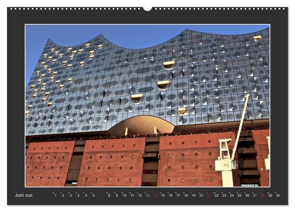 Produktbild: Die Elbphilharmonie Hamburg (Wandkalender 2026 DIN A2 quer), CALVENDO Monatskalender