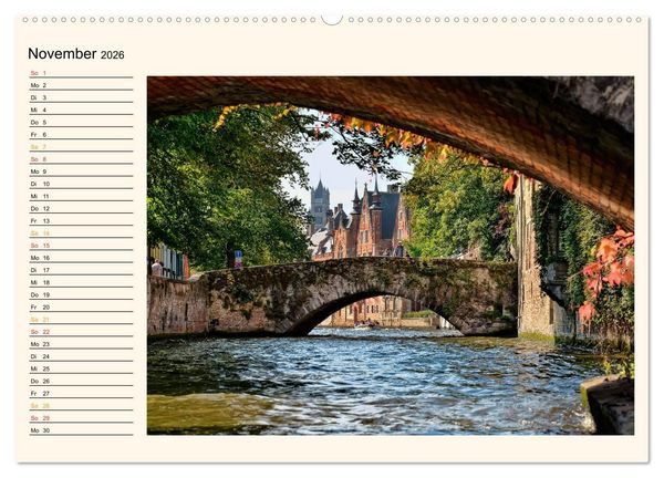 Produktbild: Br&uuml;gge - Venedig des Nordens (Wandkalender 2026 DIN A2 quer), CALVENDO Monatskalender