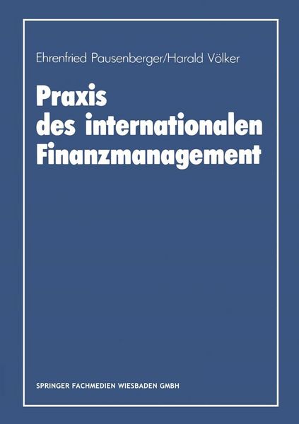 Produktbild: Praxis des internationalen Finanzmanagement