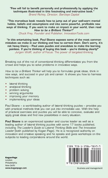 Produktbild: How to be a Brilliant Thinker
