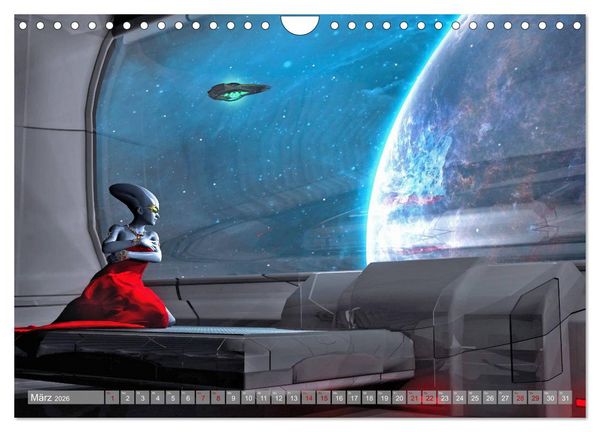 Produktbild: Science Fiction Visionen (Wandkalender 2026 DIN A4 quer), CALVENDO Monatskalender
