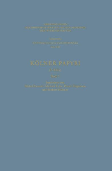 Produktbild: K&ouml;lner Papyri