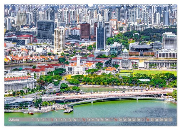 Produktbild: Singapur - Asiatische Lifestyle Metropole (Wandkalender 2026 DIN A2 quer), CALVENDO Monatskalender