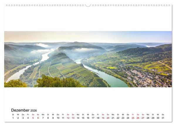 Produktbild: Mosel im Panorama (hochwertiger Premium Wandkalender 2026 DIN A2 quer), Kunstdruck in Hochglanz