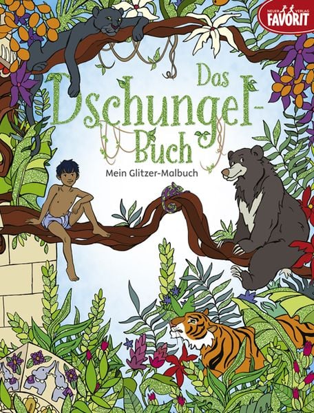 Das Dschungelbuch Malbuch, Taschenbuch von , Neuer Favorit, 978-3-8494-1504-4