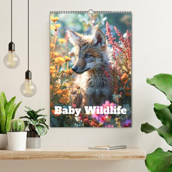 Produktbild: Baby Wildlife (Wall Calendar 2026 DIN A2 portrait), CALVENDO 12 Month Wall Calendar