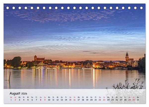 Produktbild: Zwischen See und Himmel - Waren (M&uuml;ritz) im Wandel der Jahreszeiten (Tischkalender 2026 DIN A5 quer), CALVENDO Monatskalender