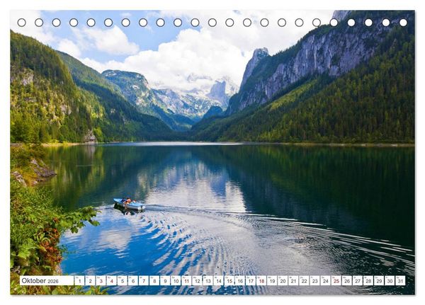 Produktbild: Schau eina in&acute;s Salzkammergut (Tischkalender 2026 DIN A5 quer), CALVENDO Monatskalender