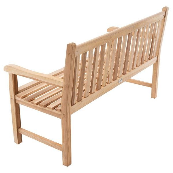 Produktbild: 3er Sitzbank Gartenbank Landhausstil Teak Holz