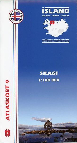 Produktbild: Island Atlaskort 09 Skagi 1:100.000