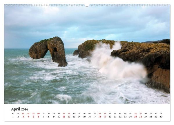 Produktbild: Nordspanien (Wandkalender 2026 DIN A2 quer), CALVENDO Monatskalender