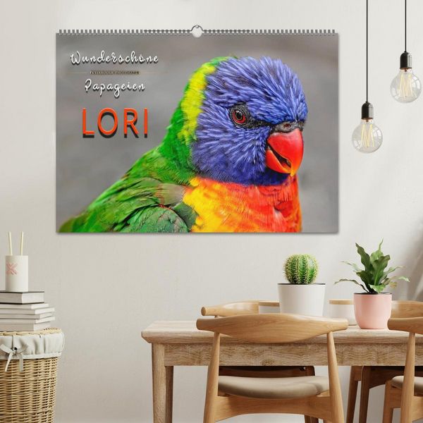 Produktbild: Wundersch&ouml;ne Papageien - Lori (Wandkalender 2026 DIN A2 quer), CALVENDO Monatskalender