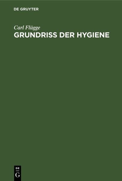 Produktbild: Grundriss der Hygiene