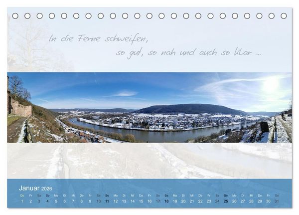 Produktbild: Main Rundblick (Tischkalender 2026 DIN A5 quer), CALVENDO Monatskalender