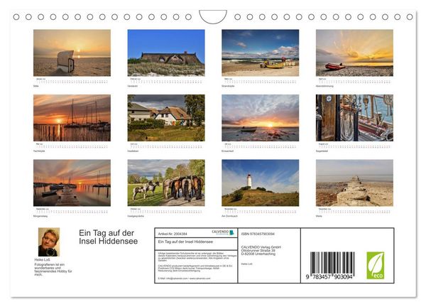 Produktbild: Ein Tag auf der Insel Hiddensee (Wandkalender 2026 DIN A4 quer), CALVENDO Monatskalender