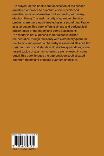 Produktbild: Second Quantized Approach to Quantum Chemistry