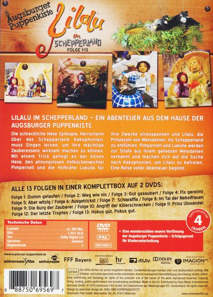 Produktbild: Lilalu im Schepperland 1-13 - Augsburger Puppenkiste [2 DVDs]